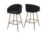 BARHOCKER Anthrazit 2er-Set