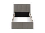 POLSTERBETT Dalas Granitgrau 120 x 200 x 40 cm Stauraum Ohne Matratze und Lattenrost