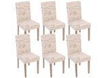ESSZIMMERSTUHL SCHRIFT Beige 6er-Set