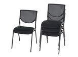 BESUCHERSTUHL Schwarz 4er-Set