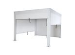 PERGOLA MIT SEITENWAND Weiß