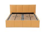POLSTERBETT Dalas Gold 180 x 200 x 40 cm Stauraum Mit hochwertiger Matratze H2 (bis 100 kg) und Lattenrost