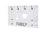 WANDGARDEROBE FAMILY SHABBY-LOOK Cremeweiß