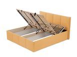 POLSTERBETT Dalas Gold 200 x 200 x 40 cm Bettkasten Mit hochwertiger Matratze H3 (bis 120 kg) und Lattenrost