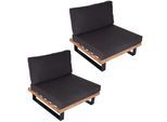 LOUNGE-SESSEL Schwarz, Beige, Anthrazit