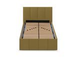 POLSTERBETT Dalas Avocado 100 x 200 x 40 cm Stauraum Mit hochwertiger Matratze H2 (bis 100 kg) und Lattenrost