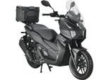 Motorroller ALPHA MOTORS "ADV X-treme 125 ccm EURO 5+ (mit/ohne Topcase)", schwarz (schwarz, schwarz), Motorroller, mit Topcase, 90 km/h, B:75cm H:130cm L:197cm