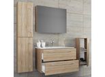 Badezimmer Badinos Sonoma Eiche 5-tlg