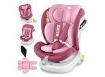 KIDIZ® Kindersitz Autositz Kinderautositz Baby Isofix Top Tether 360° drehbar i-Size Gruppe 0/1/2/3 ab Geburt -12 Jahre + Sonnenschutzdach Seitenschutz 5 Punkt Gurt Kopfstützenverstellung ECE R129