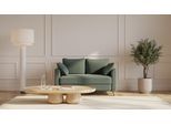 BRUNO Schlafsofa 120cm in Forest Green Grün | Flow | stabiles Massivholz & Boxspringkomfort