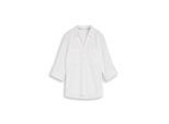 TOM TAILOR Damen Bluse mit Brusttaschen, weiß, Meliert, Gr. 46