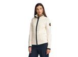 Cardigan ecru mit maritimem Polo Club-Patch