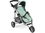 Puppenbuggy CHIC2000 "Jogging-Buggy Lola", grün (grau, mint), Puppenwagen, KinderB:33cm H:57cm T:70cm, Kunststoff, Metall, Stoff, Puppenbuggy, mit klappbarem Verdeck, B:33cm H:57cm T:70cm