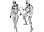 tectake® Unisexkostüm Astronaut mit Helm, Brille und Handschuhen