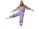 tectake® Damenkostüm Retro 80er 90er Jahre Jogginganzug