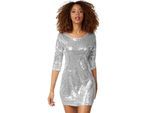 tectake® Pailletten-Langarmkleid