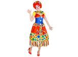 tectake® Frauenkostüm Clown Fridoline