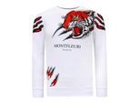 Montfleuri Sweater met print tiger head