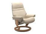 Relaxsessel STRESSLESS "Sunrise", beige (cream batick), B:79cm H:103cm T:73cm, Leder BATICK: BATICK ist ein leicht korrigiertes, durchgefärbtes und genarbtes Möbelleder, bei dem die meisten Unebenheiten und Spuren in der Regel entfernt wurden.;Leder PALOMA: PALOMA ist ein durchgefärbtes Semianilin-Möbelleder mit natürlicher Narbung.;ROHLEDER Stoff Q2 FARON: Ein fester zuverlässiger Bouclé mit eine