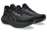 Laufschuh ASICS "GEL-NIMBUS 27", Herren, Gr. 41,5, schwarz (schwarz, graphite grau), Textil, Schuhe Laufschuh