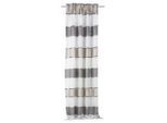 Schmidt W. Gmbh Fertigvorhang Walter, Grau, Taupe, Bernstein, Textil, Streifen, 140x145 cm, Wohntextilien, Gardinen & Vorhänge, Fertiggardinen, Fertiggardinen