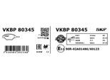 SKF Bremsbelagsatz, Scheibenbremse vkbp80345 für Vaughall CHEVROLET Opel SAAB Fiat CADILLAC