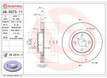 BREMBO Bremsscheibe COATED DISC LINE 09d57311 280mm 22mm für TOYOTA