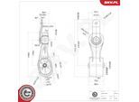 ESEN SKV Lagerung, Motor 75skv452 hinten für Ford VW