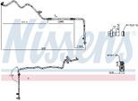 NISSENS Hochdruckleitung, Klimaanlage 844832 für RENAULT