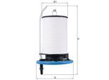 MAHLE Kraftstofffilter kx398 mit Filterheizung 145,8mm für Opel Fiat LANCIA JEEP GM Vaughall MASERATI Peugeot