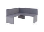 Möbelix , Grau , Textil , Buche , massiv , L-Form , 167x147 cm , Esszimmer, Bänke, Eckbänke