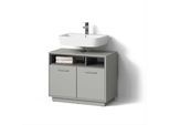 WASCHBECKENUNTERSCHRANK Temo Grau 80 x 64 cm