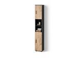 BADSCHRANK Ronco Goldkraft Eiche/Anthrazit 30 x 192 cm