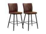 BARSTUHL 2er Set Braun in Vintage-Optik