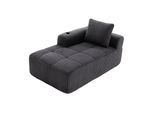 CHAISELONGUE in Cord (158 cm) mit Getränkehalter & Seitentaschen