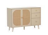 SIDEBOARD Cremeweiß 120/40/82,5 cm
