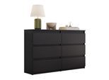 SIDEBOARD HANA M6 Schwarz 120cm