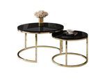 COUCHTISCH CIRI 2-in-1 CHROME gold