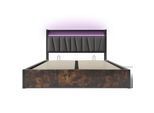 DOPPELBETT Braun 222/146 cm