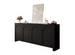 SIDEBOARD ARIADNA schwarz viertürig