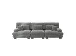 SOFA Stoff – 3-Sitzer mit Kissen