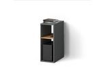 PC-SCHRANK Lorena Anthrazit/Goldkraft Eiche 28.5 x 72 cm mit 2 Fächern