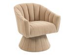 DREHSTUHL Moderner 360° Beige mit Cord-Bezug