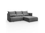 ECKSOFA APOLLO L mit Schlaffunktion und Bettkasten – rechte Seite