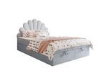 KONTINENTALBETT ASHLEY II mit Federkernmatratze 160x200 cm, Stoff: French Velvet 679, Topper: nein