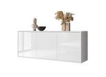 SIDEBOARD SANAYI Hängend Hochglanz Weiß