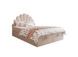 KONTINENTALBETT ASHLEY II mit Federkernmatratze 160x200 cm, Stoff: French Velvet 673, Topper: nein