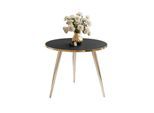 COUCHTISCH SOLEIL GOLD Schwarz Matt, 50cm