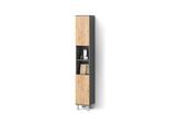 BADSCHRANK Fucino Anthrazit/Goldkraft Eiche 30 x 190 cm