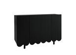 SIDEBOARD mit Metallfüßen und Rillen-Design